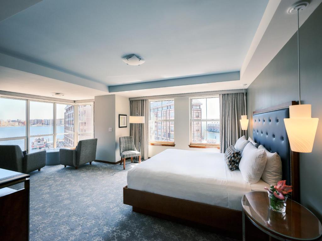 Finished hotel guest room prepared for final turnover
